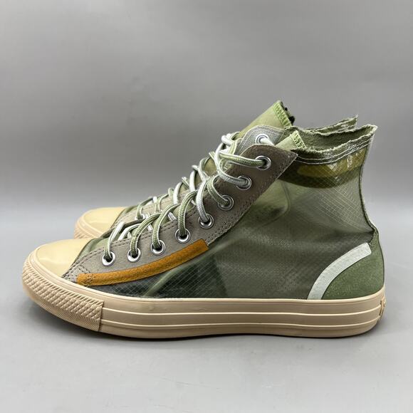 Men's 8.5 / Women's 10.5 - Converse High Translucent Deep Emerald Skate Sneakers - Picture 3 of 9